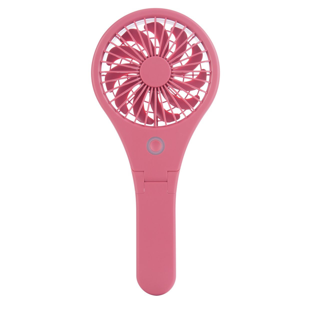 Bush 4 Inch Handheld and Foldable Pink Desk Fan - Rechargeable Portable