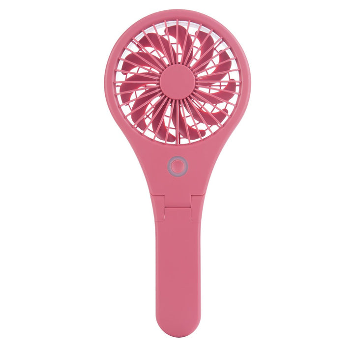 Bush 4 Inch Handheld and Foldable Pink Desk Fan - Rechargeable Portable
