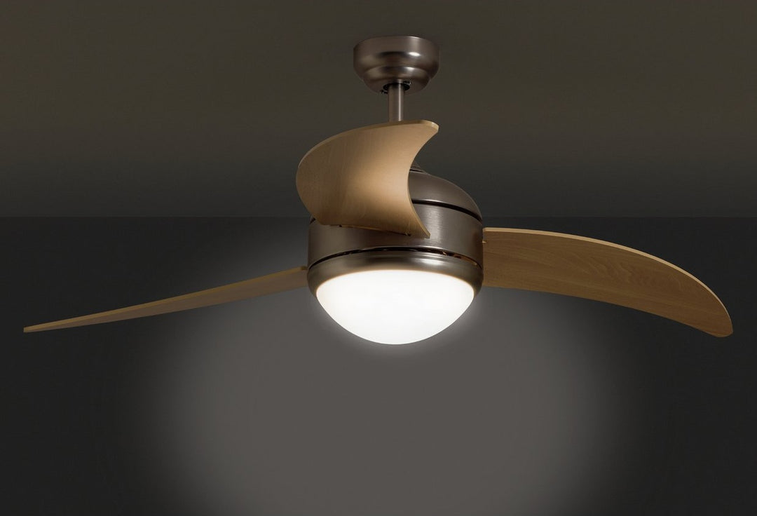 Home Anders Wooden 3 Arm Remote Control Ceiling Fan