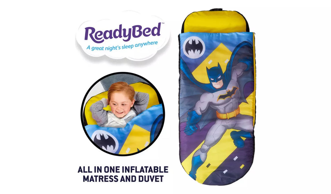 Batman Junior ReadyBed Kids Air Bed and Sleeping Bag in one