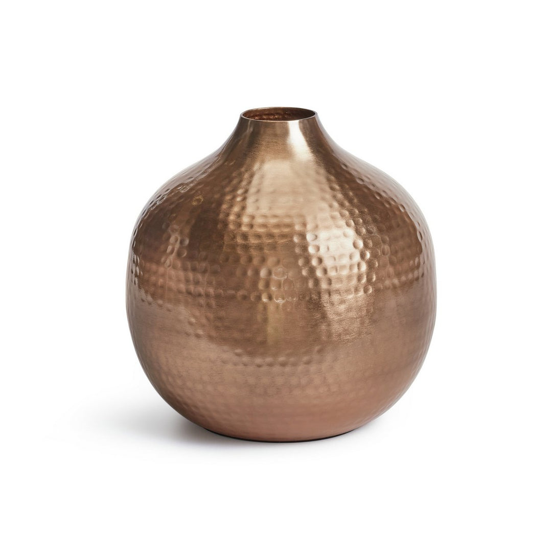 Habitat Artificial Hammered Vase - Rose Gold