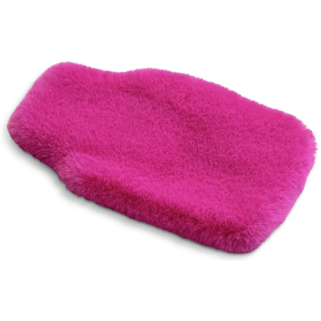 Habitat Neon Pink Fur Hot Water Bottle 1