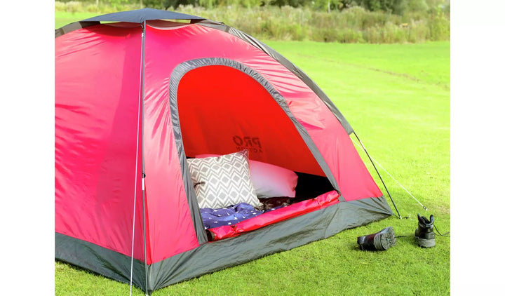 Pro Action 4 Person 1 Room Dome Tent