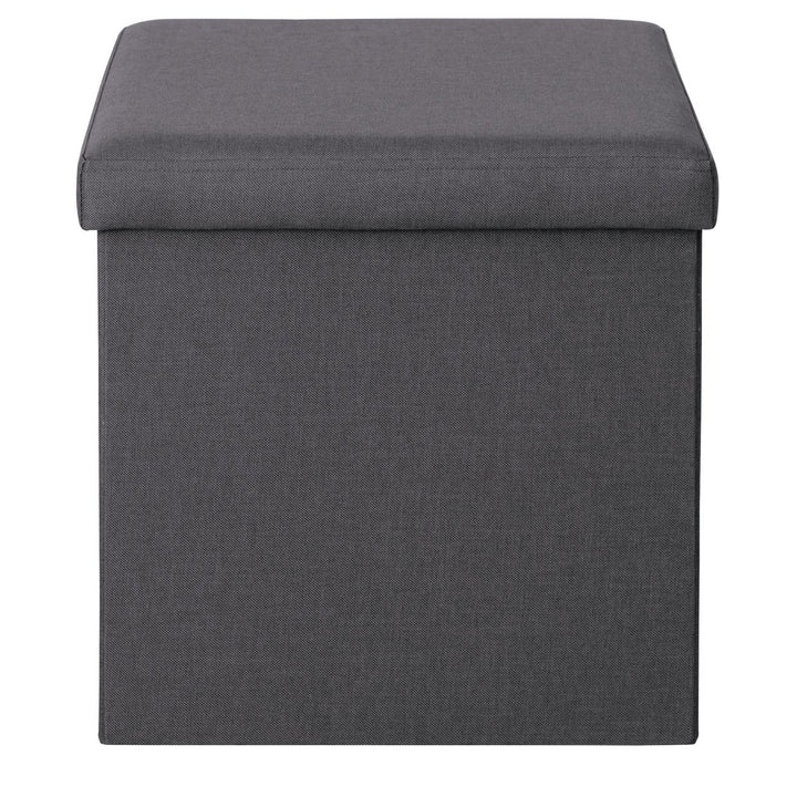 Home Small Fabric Ottoman - Grey