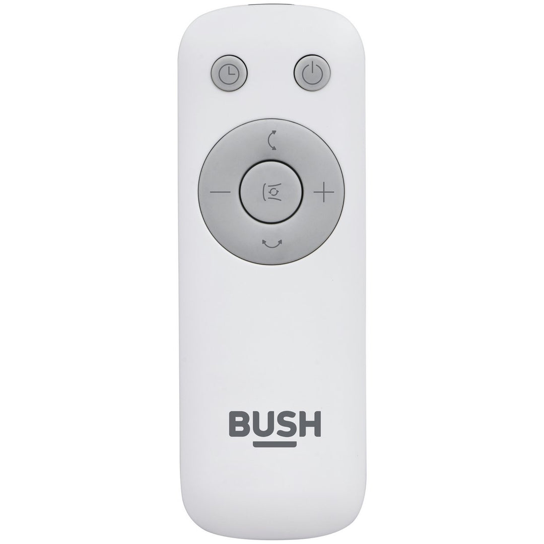 Bush 7 Inch 3D Circulation White Pedestal Fan with Remote Control