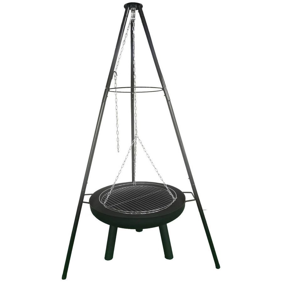 Home Steel Firepit With Tripod