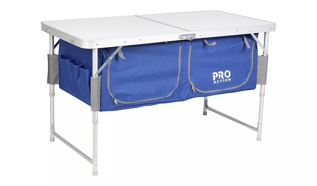 Pro Action Camping Table with Storage