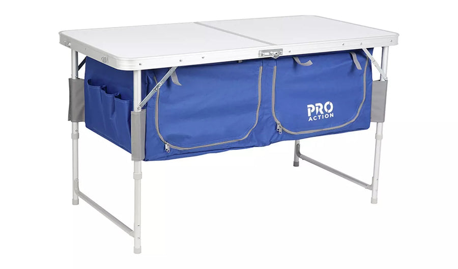 Pro Action Camping Table with Storage