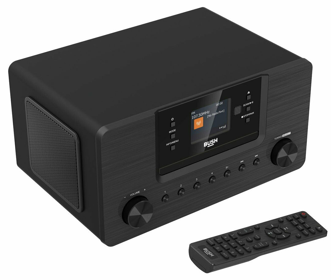 Bush All-In-One Bluetooth CD DAB+ Micro System - Black