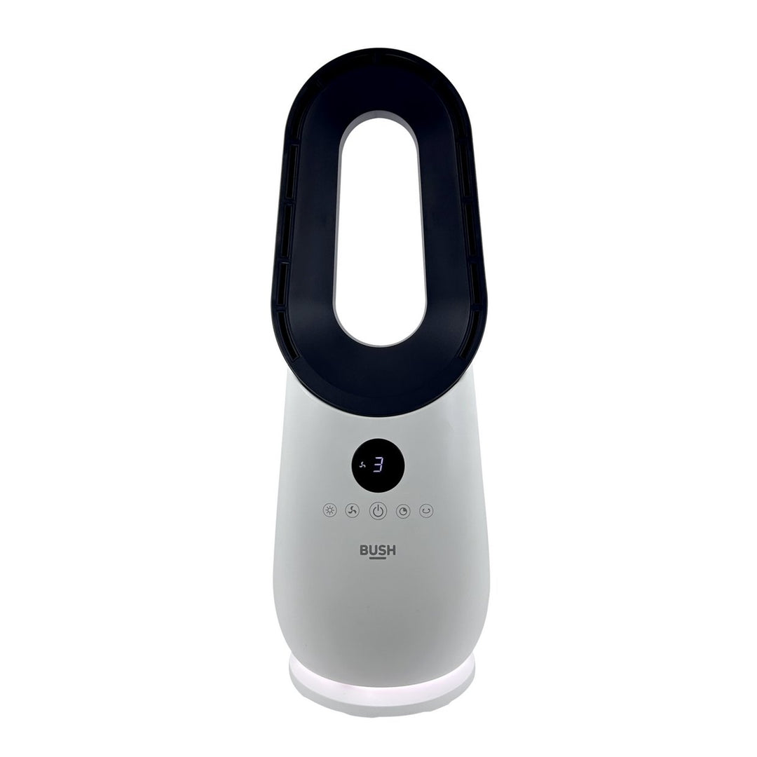 Bush Bladeless White and Black Desk Fan (No Remote)
