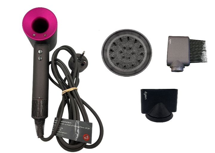 Dyson Supersonic Hair Dryer - Iron Fuchsia - With 3 Attachments