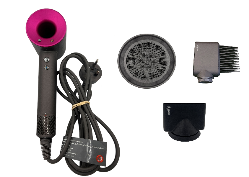 Dyson Supersonic Hair Dryer - Iron Fuchsia - With 3 Attachments