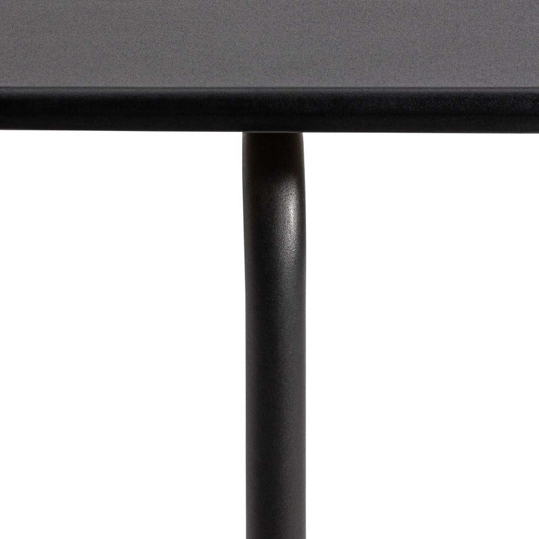Habitat Jayla Metal Black Dining Table & 4 Black Chairs