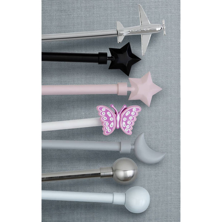 Home Essentials White Extendable Curtain Pole - 70cm - 120cm