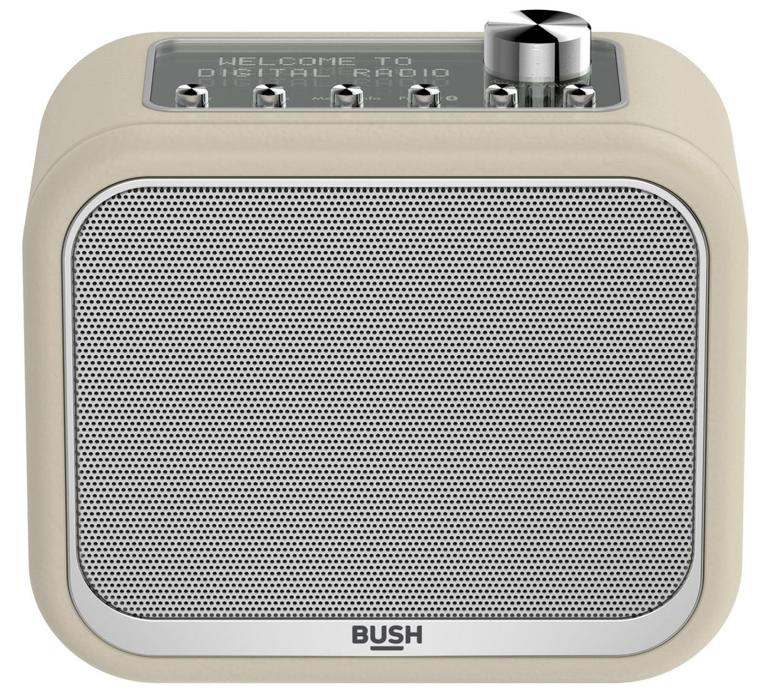 Bush Classic Mono Leather DAB Radio - Cream