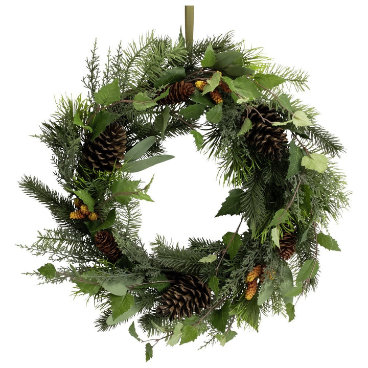 Habitat Extra Large Faux Green Pinecone Christmas Wreath