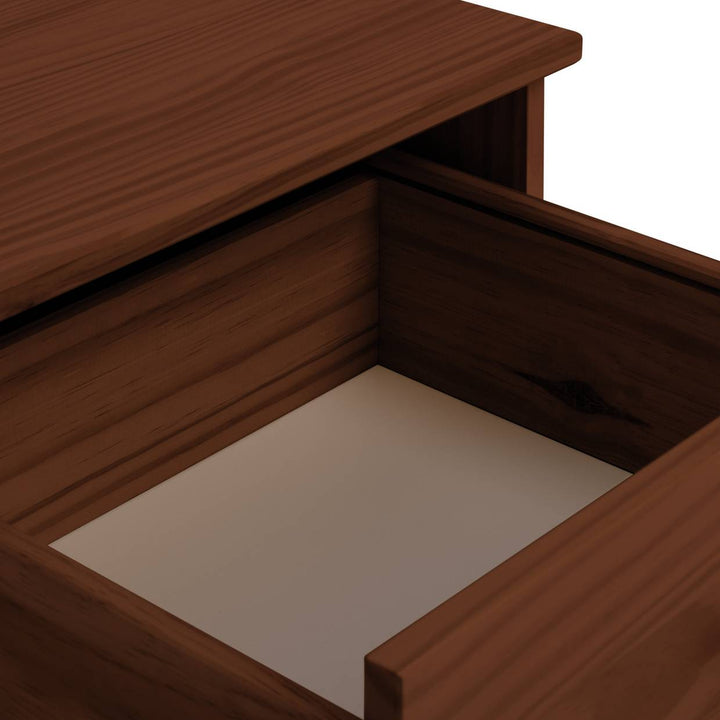 Habitat Akio 1 Drawer Bedside Table - Walnut