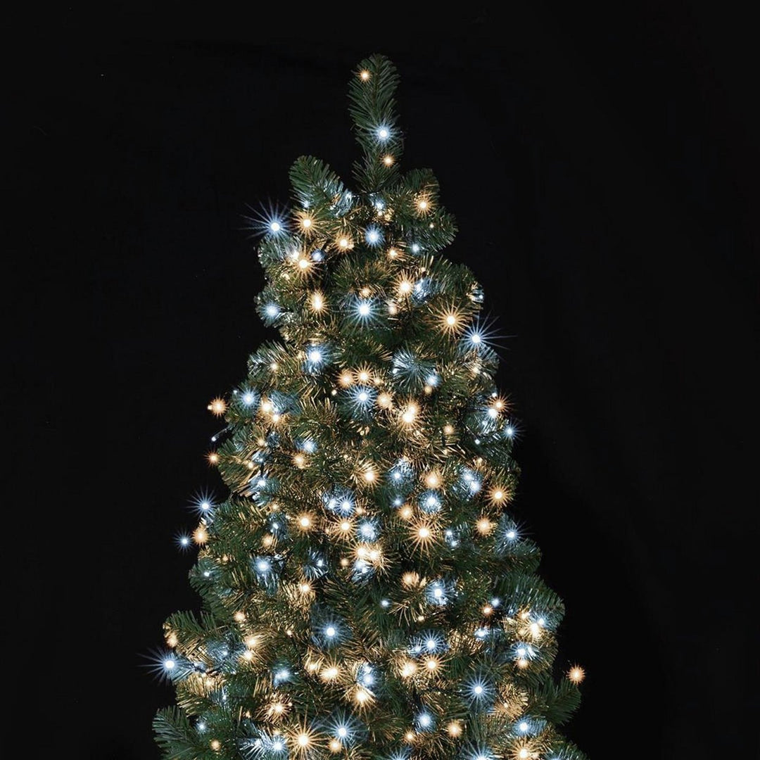 Premier Decorations 1500 TreeBrights with Timer Tree Lights - Warm White & White