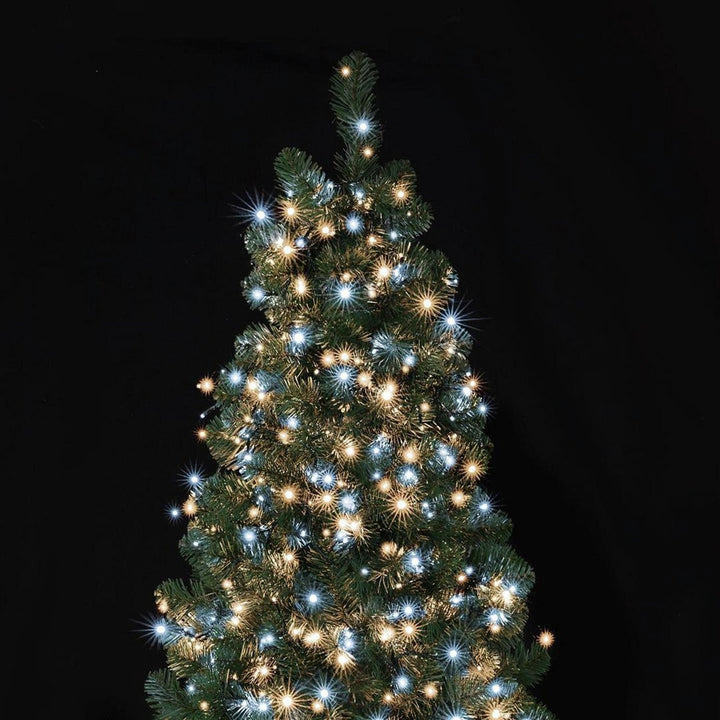 Premier Decorations 1500 TreeBrights with Timer Tree Lights - Warm White & White