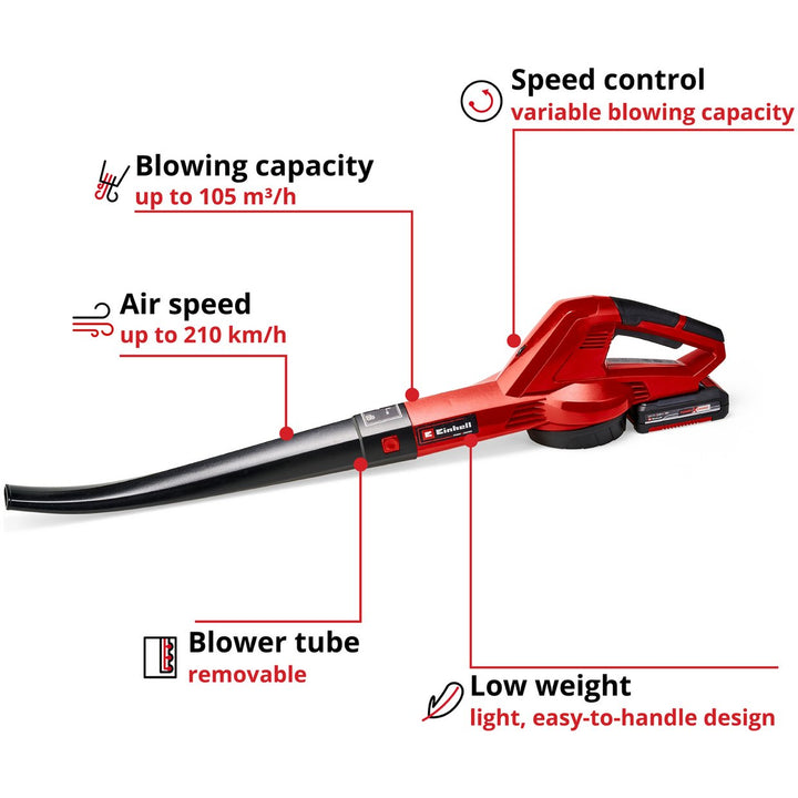 Einhell 3433533 Cordless Leaf Blower - 18V