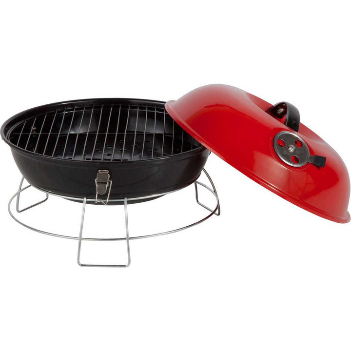 Home Charcoal Portable Round BBQ - Red