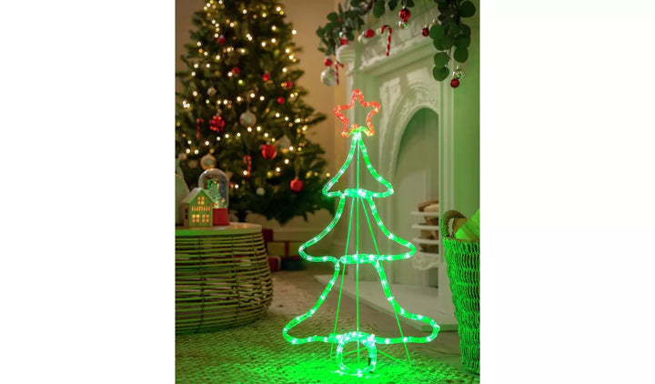 Home Christmas Neon Light Up Tree Decoration