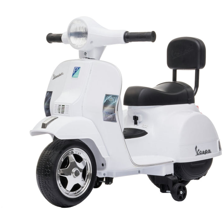 Vespa Licensed Kids Ride On Motorcycle 6V - White