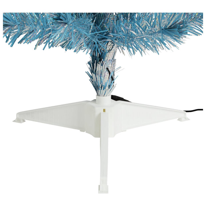 Home 3ft Fibre Optic Blue Christmas Tree
