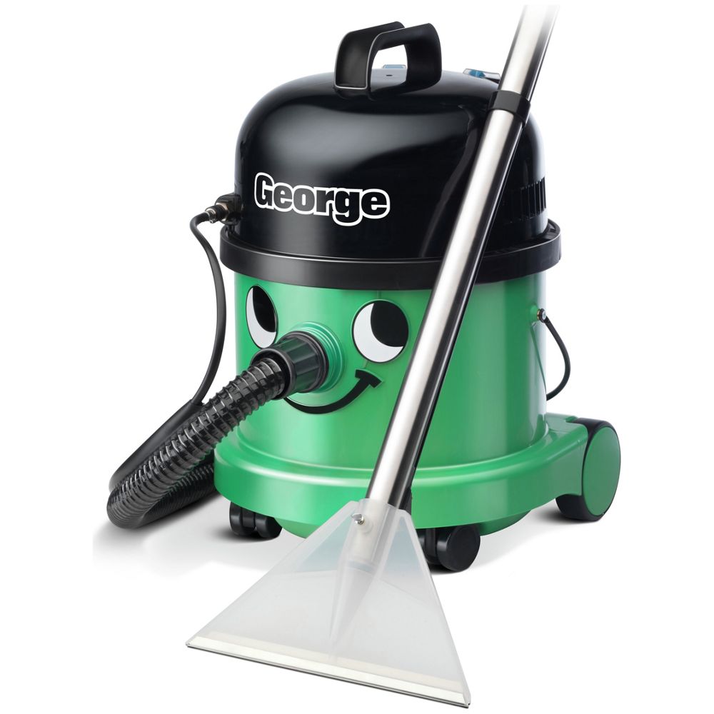 George GVE370 Wet and Dry Cylinder Vacuum Cleaner - Green