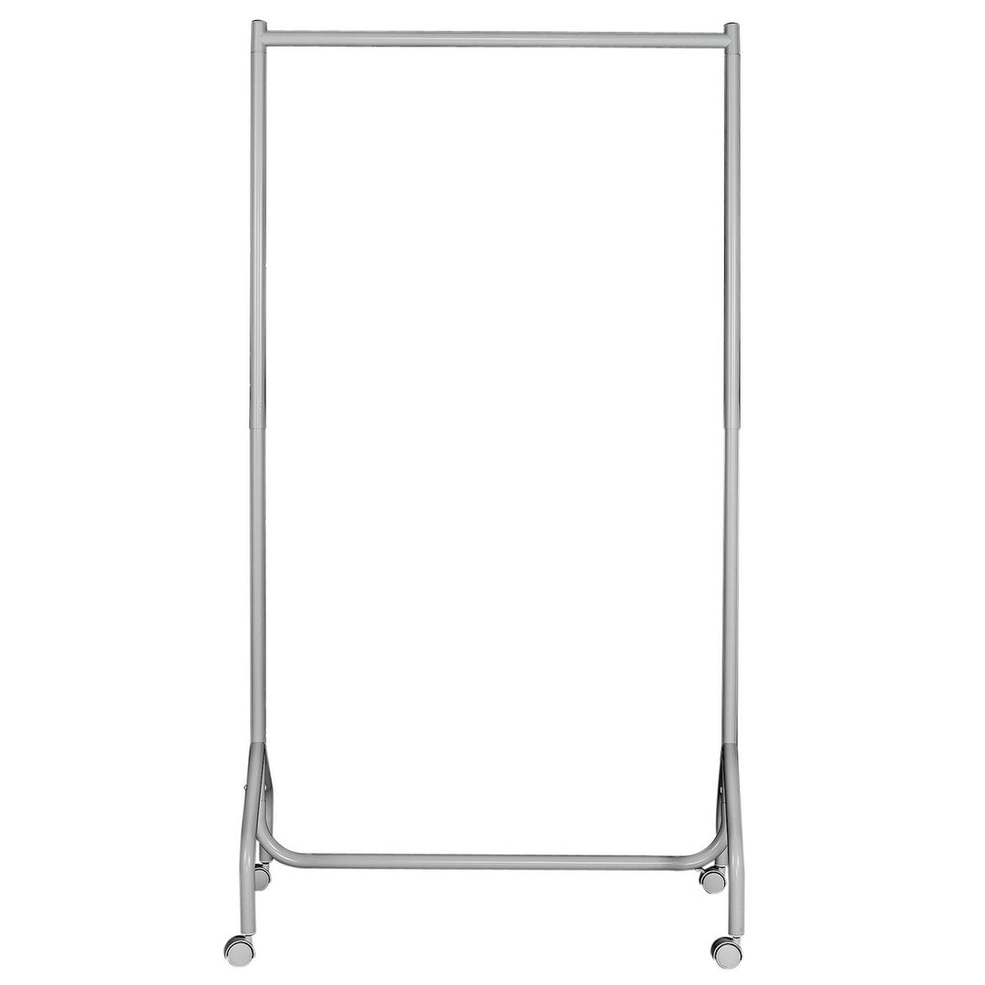 Home Heavy Duty Single Clothes Rail - White