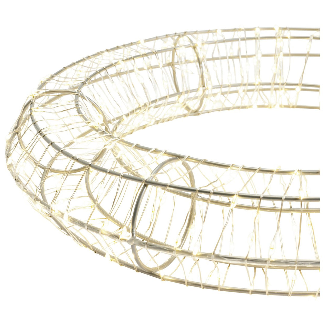 Habitat Warm White LED Christmas Wreath of Lights