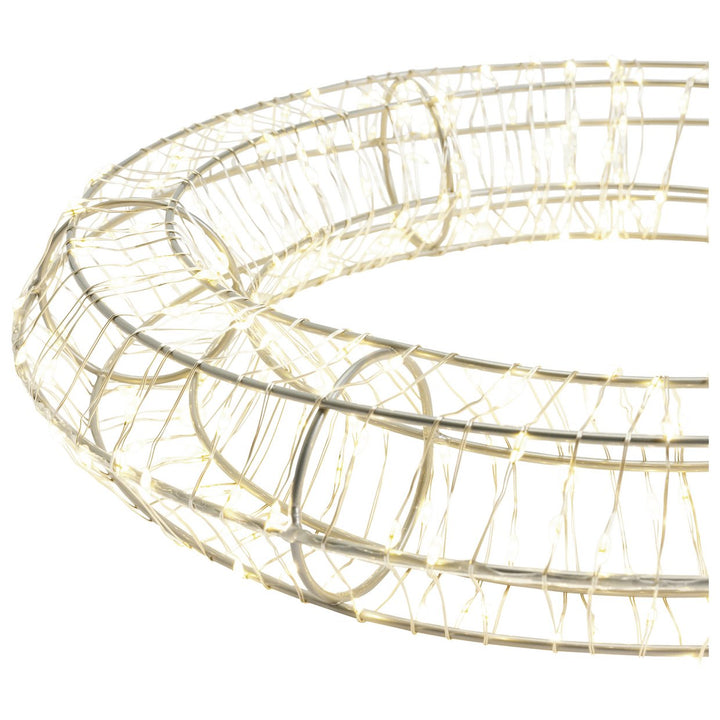 Habitat Warm White LED Christmas Wreath of Lights