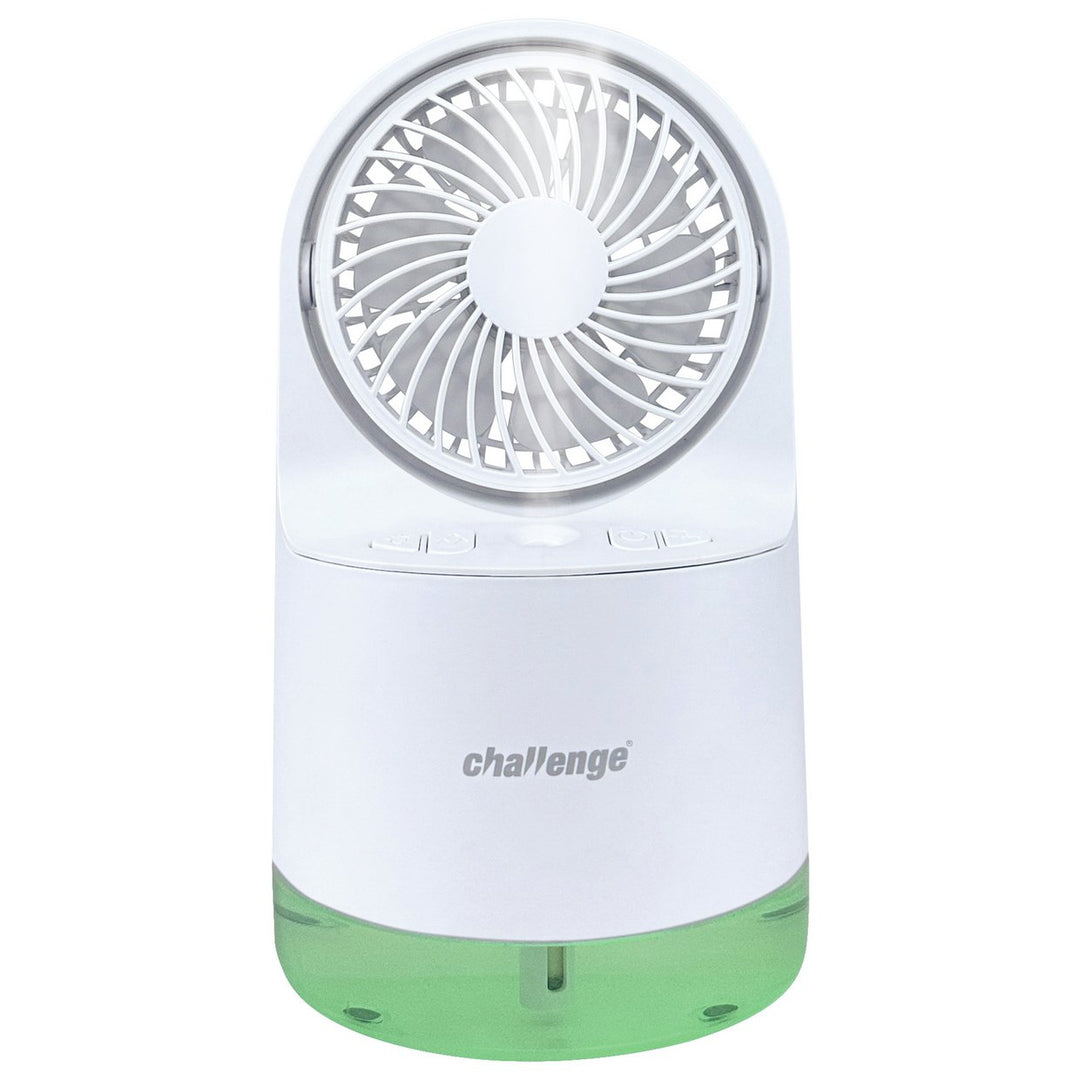 Challenge White Desk Misting Fan - 4 Inch