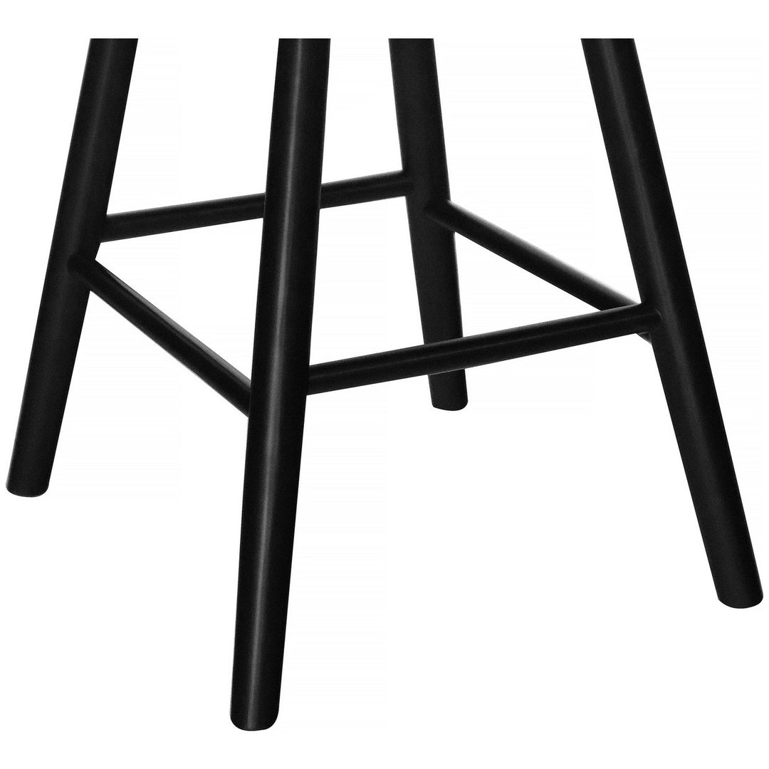 Habitat Barnwell Oak Tall Stool - Black