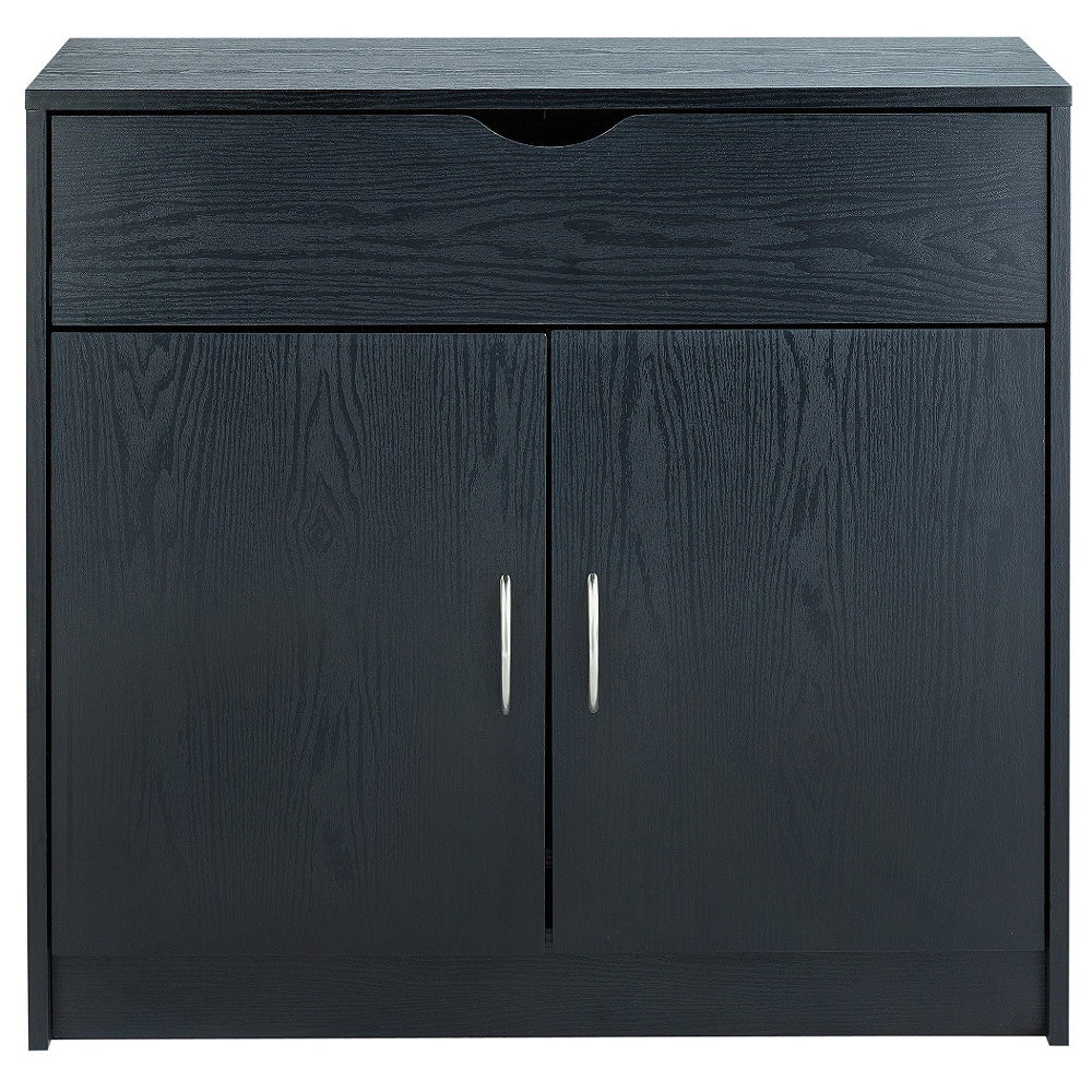 2 Door 1 Drawer Sideboard - Black