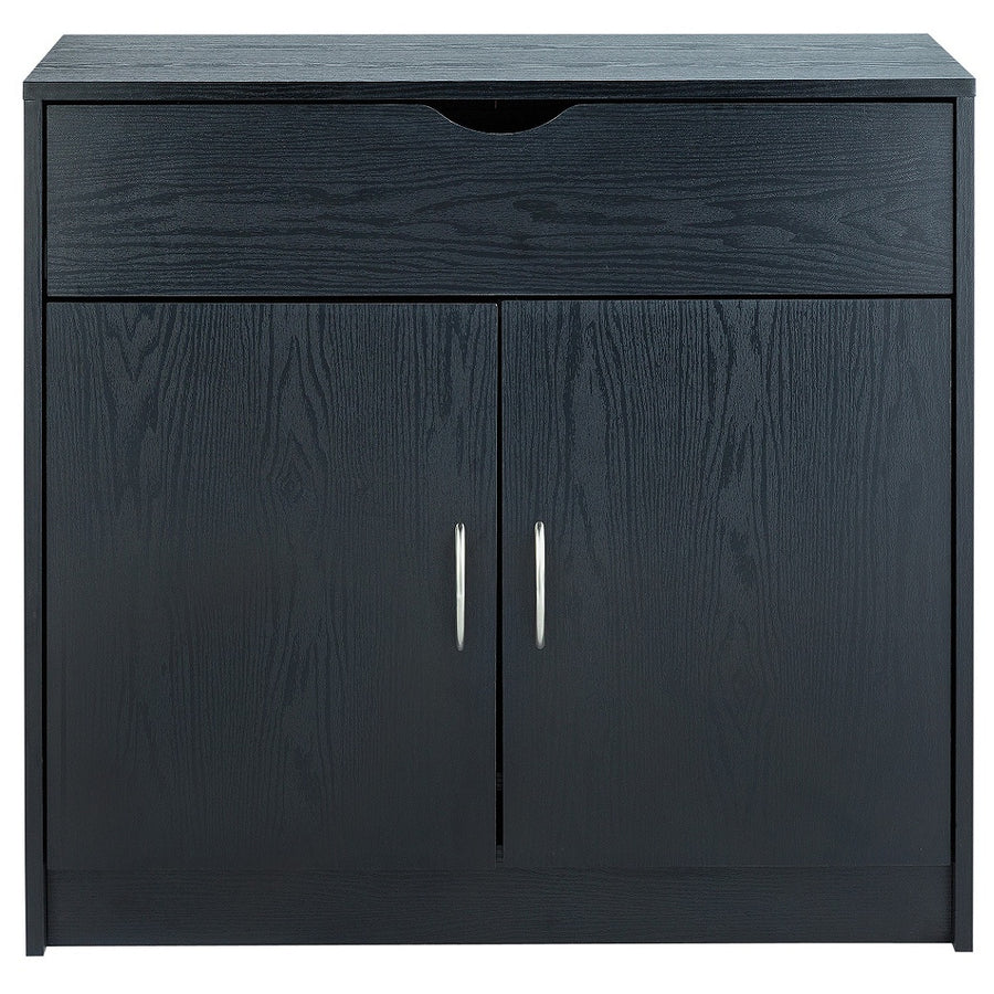 2 Door 1 Drawer Sideboard - Black