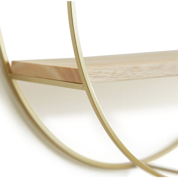 Home Round Shelving Unit - Gold