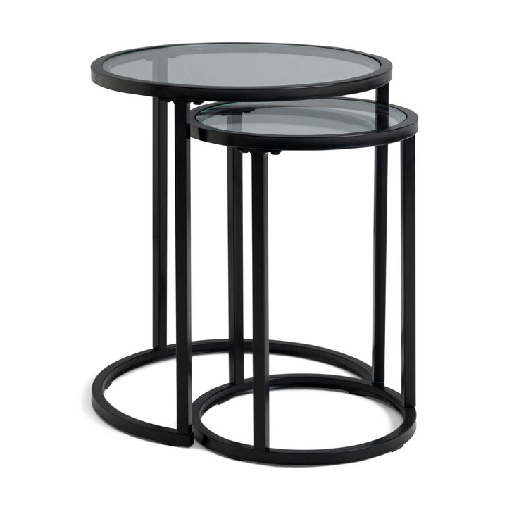 Home Boutique Nest of 2 Tables - Black
