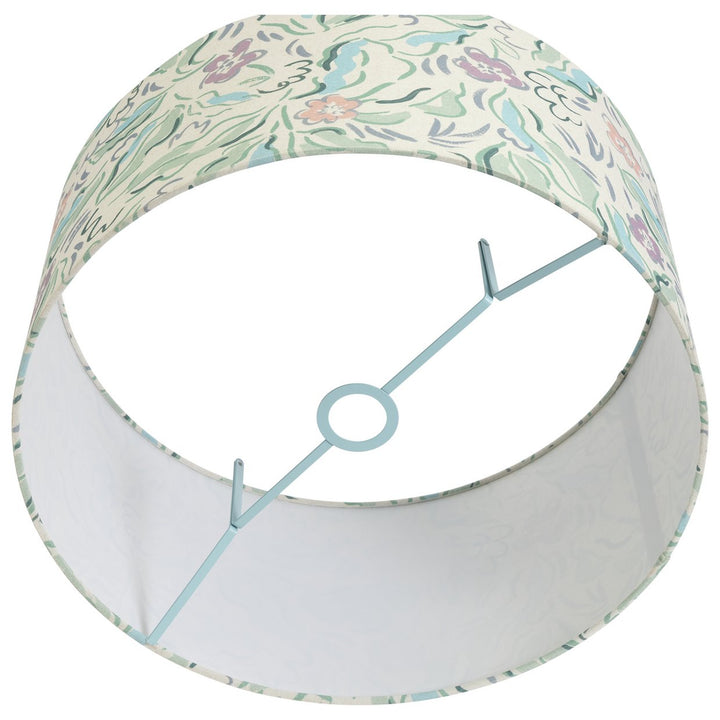Habitat Bloomsbury Lilac & Blue Floral Drum Lampshade - 49cm