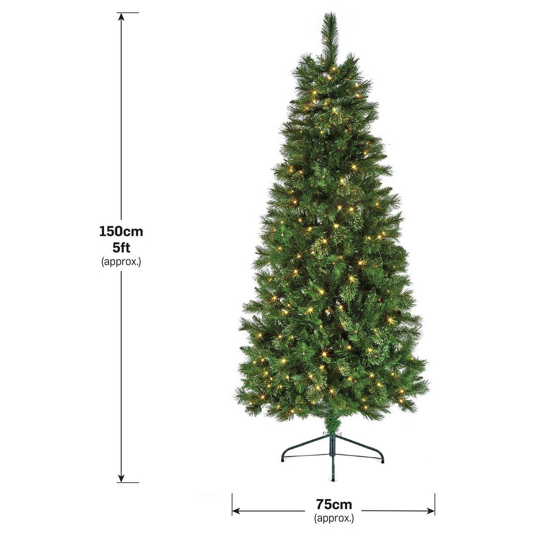 Premier Decorations 5ft Pre lit Pine Christmas Tree