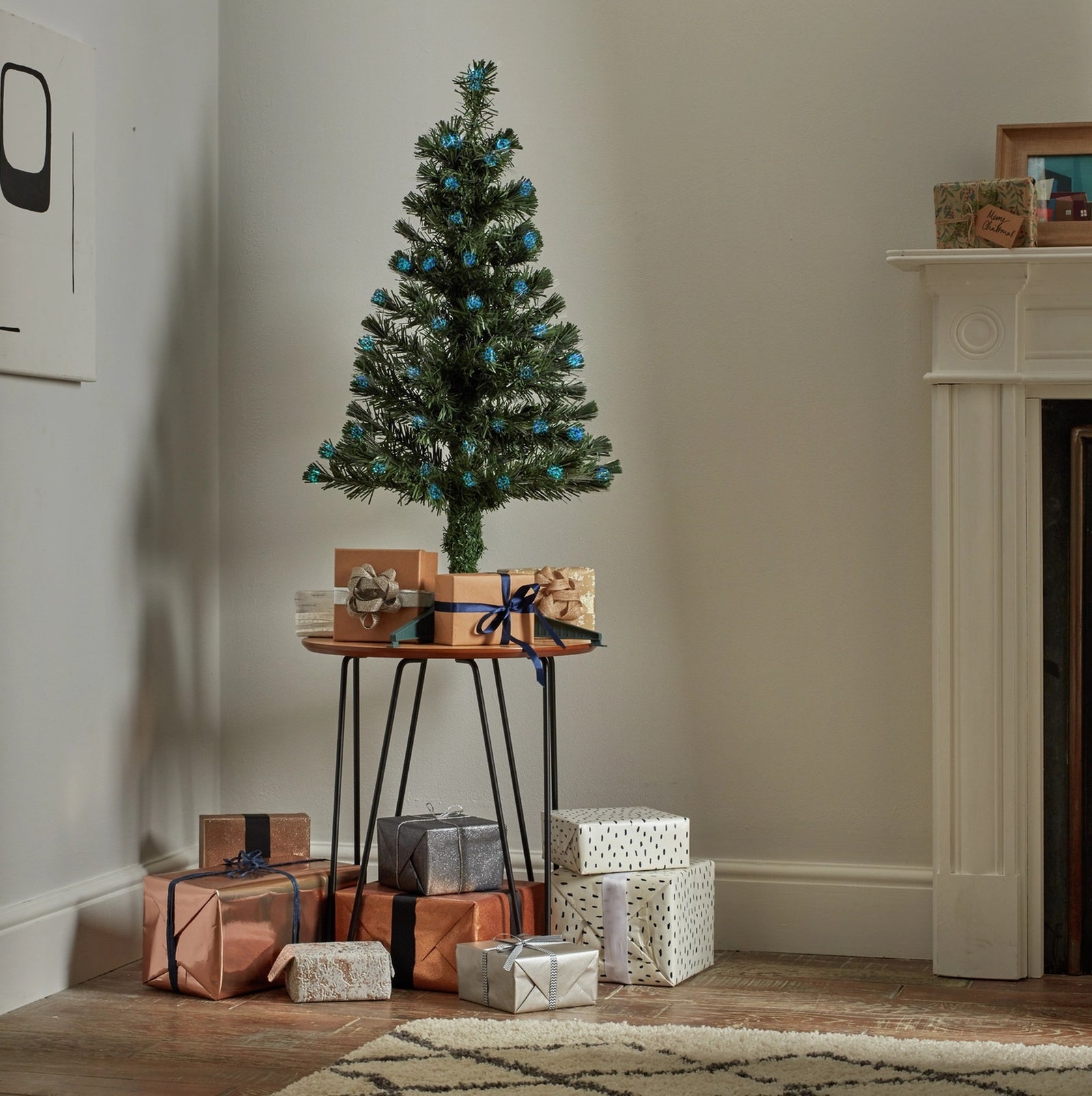 Home 3ft Fibre Optic Christmas Tree - Green