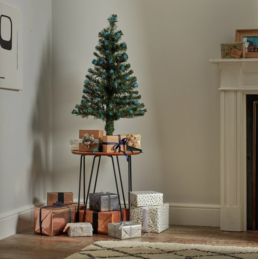 Home 3ft Fibre Optic Christmas Tree - Green