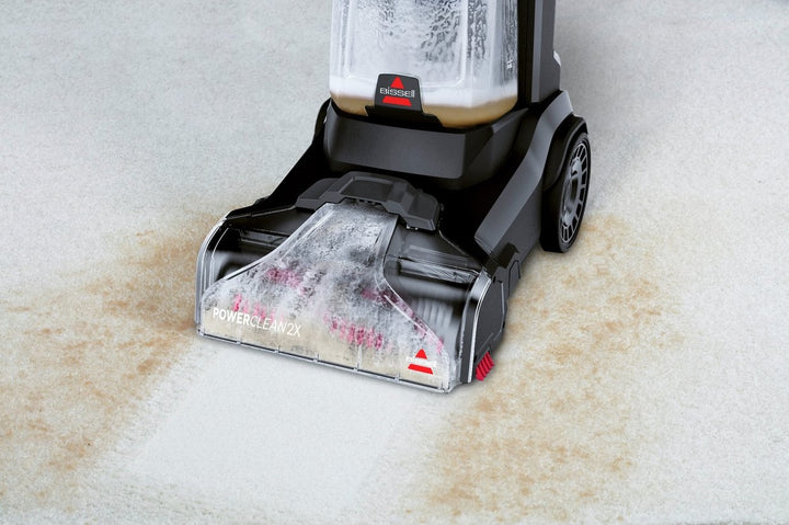 Bissell Powerclean 2X 3112E Upright Carpet Cleaner - Grey & Red