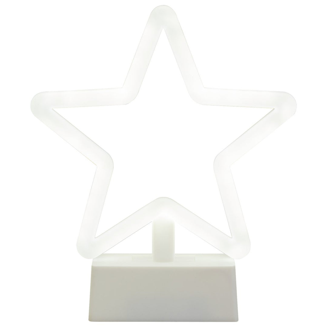 Home Battery Neon Effect Star Shaped Christmas Light