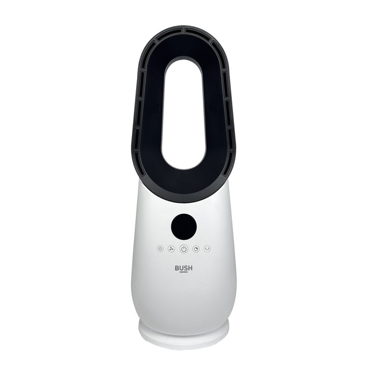 Bush Bladeless White and Black Desk Fan with Remote Control