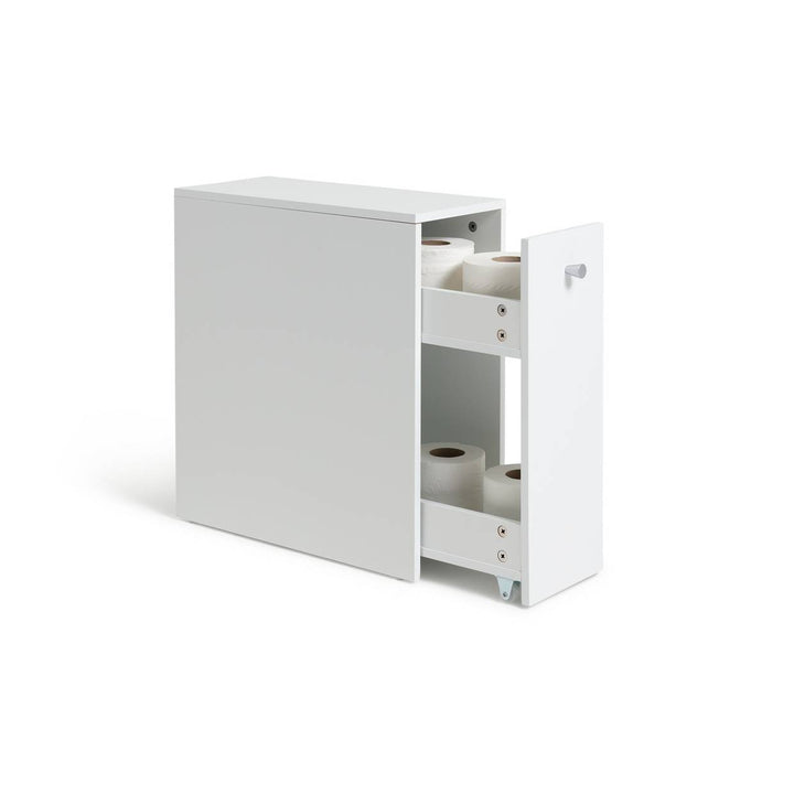 Home Toilet Roll Storage Unit - White