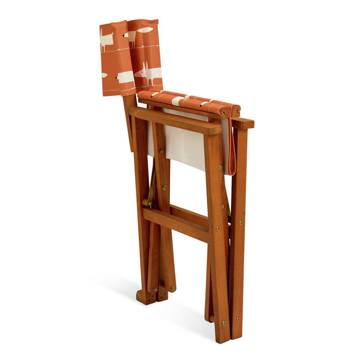 Habitat x Scion Folding Wooden Garden Director Chair - Mr Fox