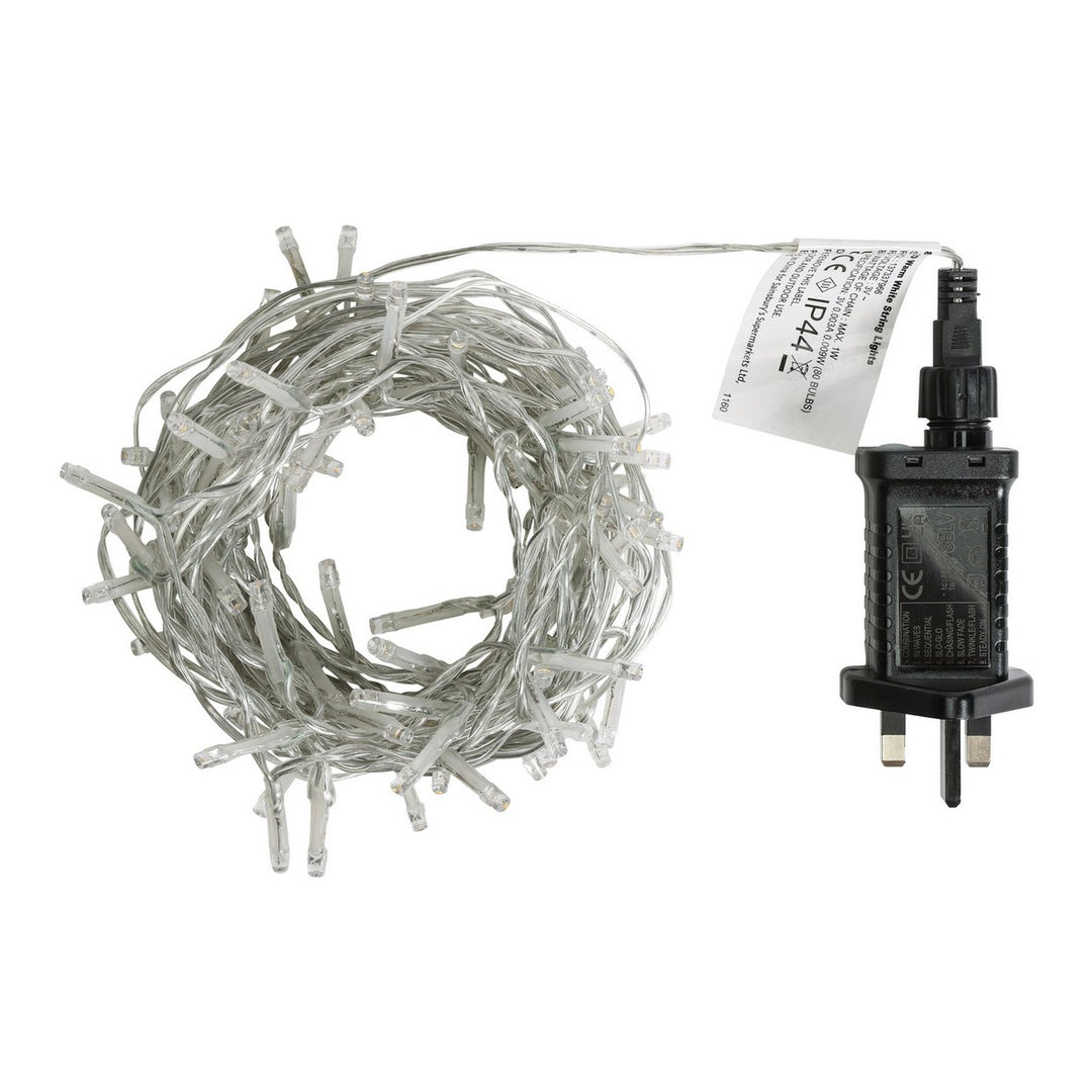 Habitat 80 Warm White LED Christmas Tree Lights