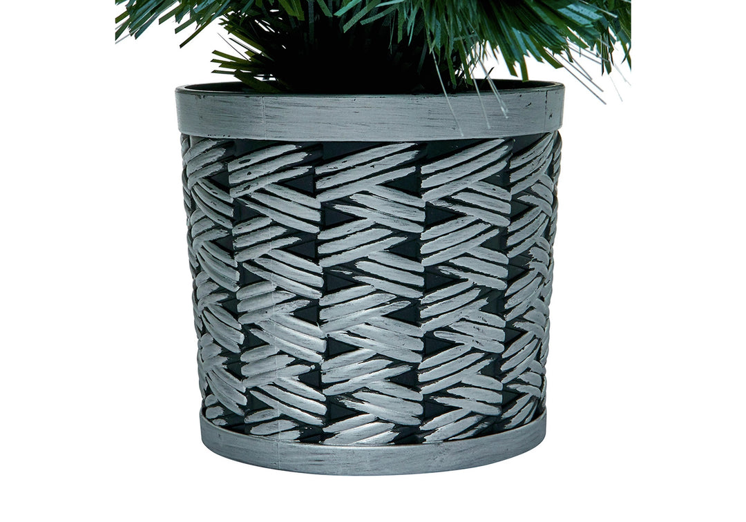 Premier Decorations 3ft Fibre Optic Tree &amp; Star - Green