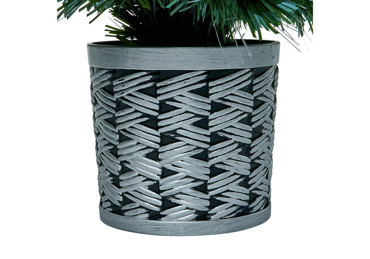 Premier Decorations 3ft Fibre Optic Tree &amp; Star - Green